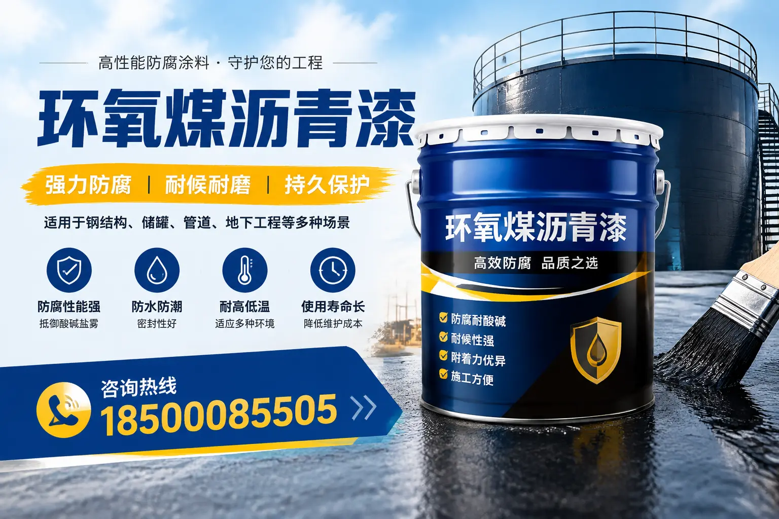 环氧煤沥青漆在工业中的应用，泉州企业的选择
